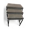 Image 1 : Group of 3 Wicker Nesting Tables