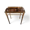 Image 3 : Glass Top Side Table (23.5x15.5x25.5")