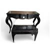 Image 1 : Dressing table w/1 Matching Bench & Extra Bench (43x16.5x31")