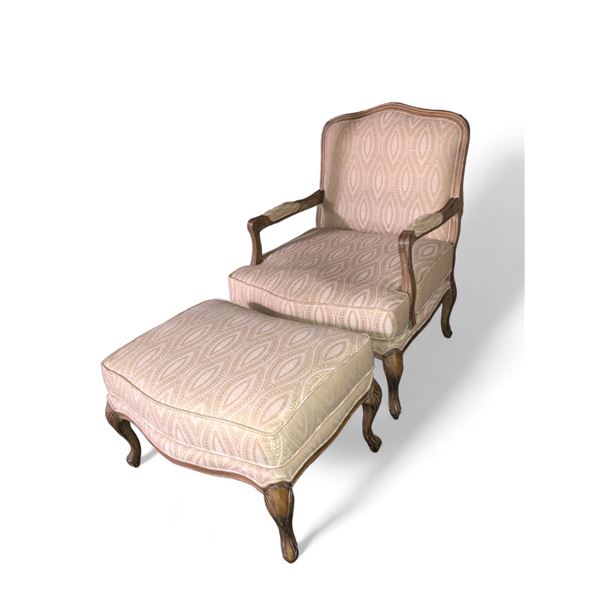 Arm Chair w/Footstool