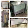 Image 1 : Set of 6 pcs assorted furniture - includes Side Table/Dresser/Bed Frame
