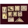 Image 1 : Group of 10 Silver Vintage Collectable Posted Stamps