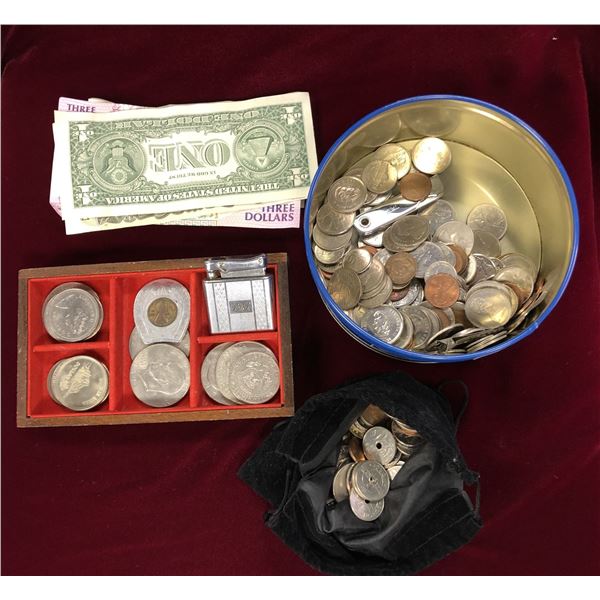 Group Vintage Silver Coins, Money, Coins (Canada/USA), Etc...