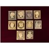 Image 1 : Group of 10 Silver Vintage Collectable Posted Stamps