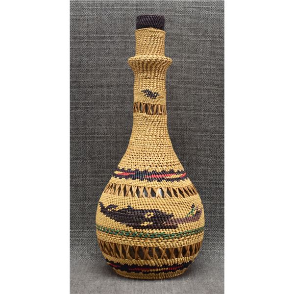 NOOTKA MAKAH BASKETRY BOTTLE