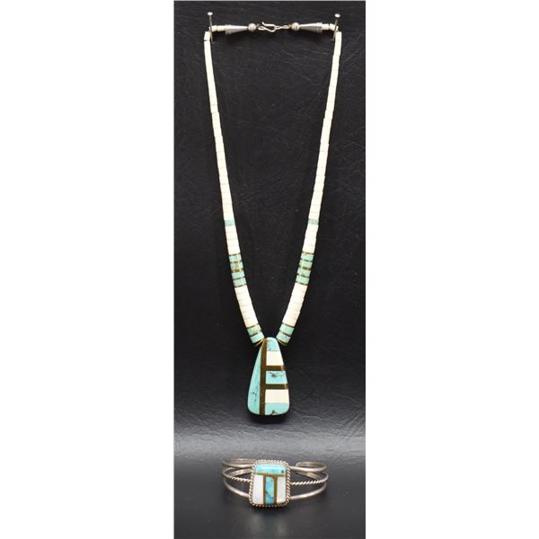 NAVAJO BRACELET AND NECKLACE