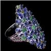 Image 3 : Natural Tanzanite Emerald Ring