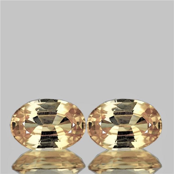 NATURAL CHAMPAGNE IMPERIAL TOPAZ PAIR- FL/VVS