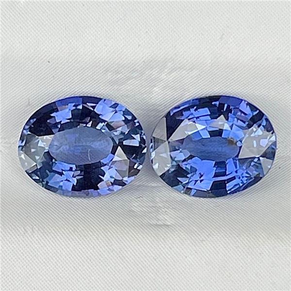 Natural Untreated Ceylon Blue Sapphire Pair 2.30 Cts (VS}