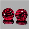 Image 1 : Natural  Red Rhodolite Garnet Pair {Flawless-VVS1}