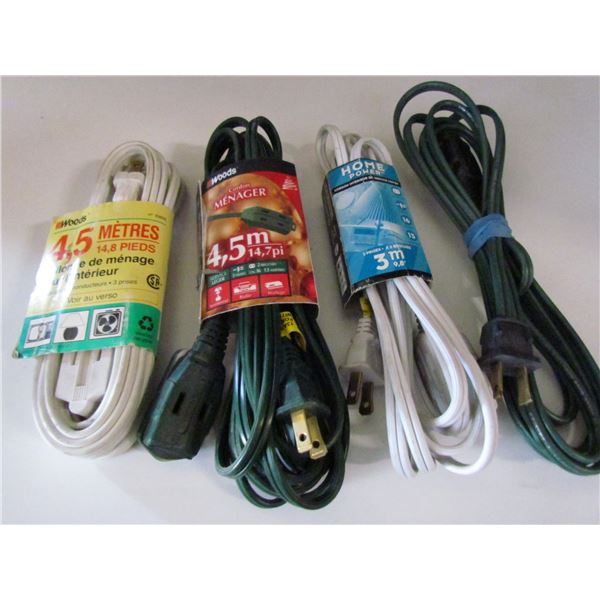 GROUP OF 4 EXTENSION CORDS