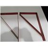 Image 1 : 2 red shelf bracket