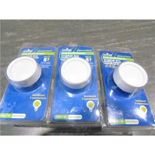 DIMMER SWITCH SGL POLE, QTY 3