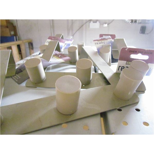 OVER THE DOOR HOOKS, SN. FINISH, QUANTITY 4