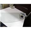 Image 1 : GLASS 8 MM TEMPERED SHELF, MADRID 36" WIDE, 8 TO 12" DEEP, WITH BRACKET