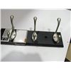 Image 1 : SN. COAT HOOKS ON ESPRESSO BOARD