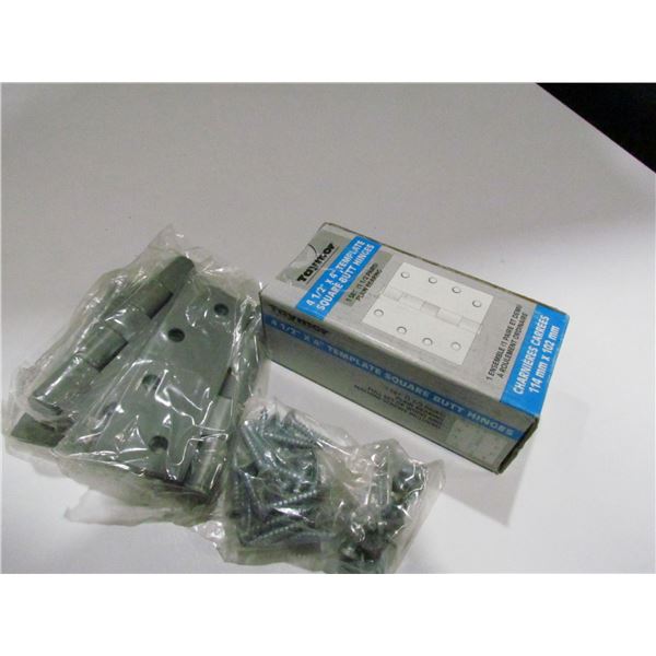 4.5" X 4" COMMERCIAL BUTT HINGES, 3 PC SET