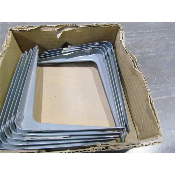 5 X 6 GREY SHELF BRACKET, QUANTITY 8