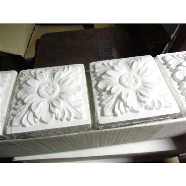 EVERTRUE LEAF ROSETTES, 3.5 X 3.5 X 1 3/8", CARTON OF 12