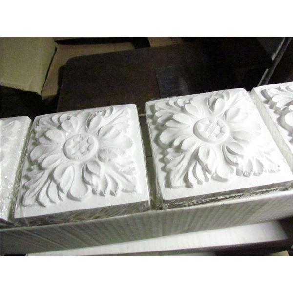 EVERTRUE LEAF ROSETTES, 3.5 X 3.5 X 1 3/8", CARTON OF 12