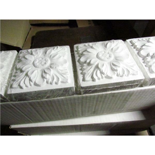 EVERTRUE LEAF ROSETTES, 3.5 X 3.5 X 1 3/8", CARTON OF 12