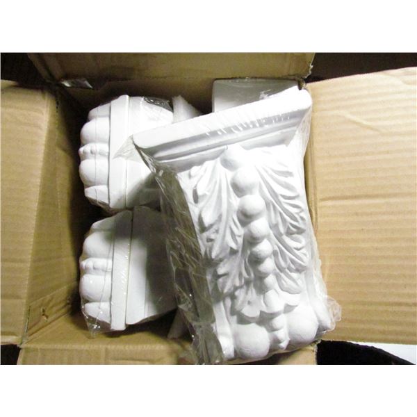 CORBALS, BEAD BRACKET, 4" X 5 5/8". EVERTRUE , QTY 6