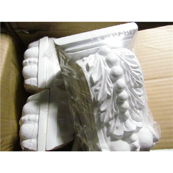 CORBALS, BEAD BRACKET, 4" X 5 5/8". EVERTRUE , QTY 6