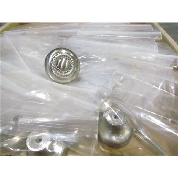 SATIN NICKEL CABINET KNOB, 6031-15, CARTON OF 25 KNOBS