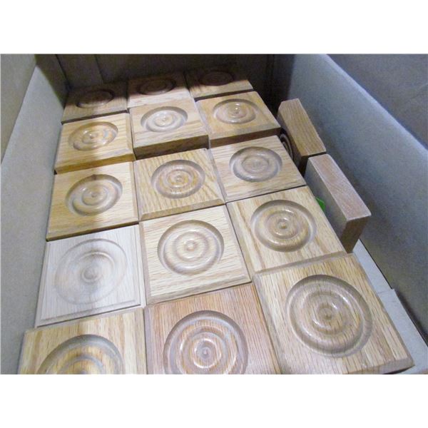 OAK ROSETTES MOLDING, QUANTITY 56