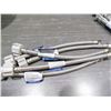 Image 1 : 12" BRAIDED TOILET WATER SUPPLY LINES, QUANTITY 5