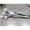 Image 1 : 12" BRAIDED TOILET WATER SUPPLY LINES, QUANTITY 5