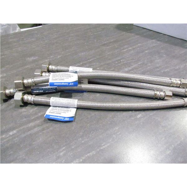 12" BRAIDED WATER SUPPLY LINES, QUANTITY 5