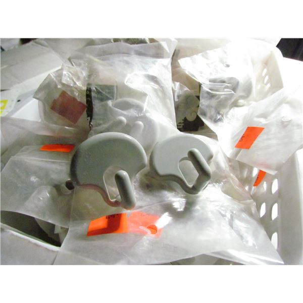 BASKET FULL OF BELWITH P876-W ADHESIVE HOOKS