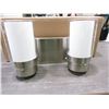 Image 1 : 2 LIGHT VANITY WALL LIGHT, 772-702 BCH