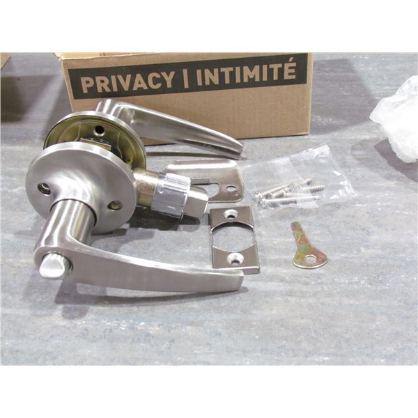 PRIVACY DOOR LEVER  ERIE SATIN NICKEL