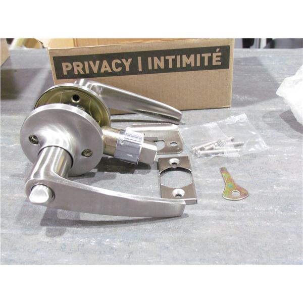 PRIVACY DOOR LEVER  ERIE SATIN NICKEL
