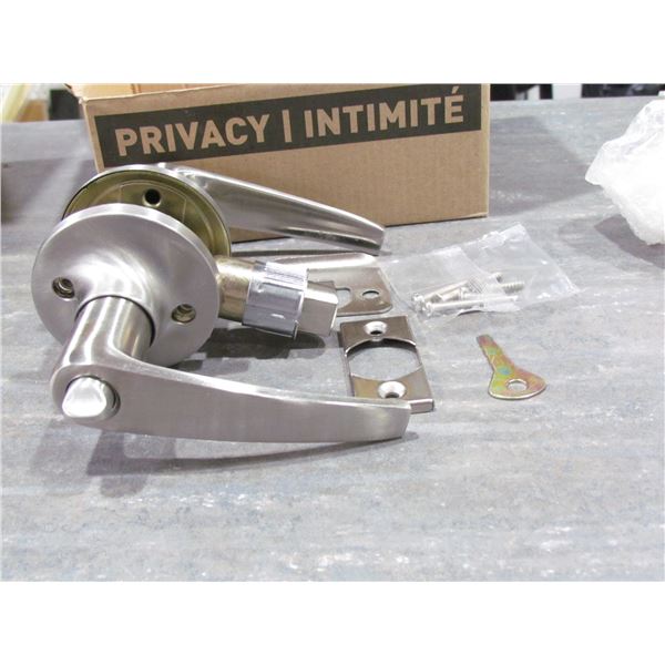 PRIVACY DOOR LEVER  ERIE SATIN NICKEL