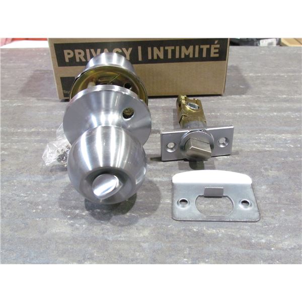 GALA  BALL KNOB PRIVACY BRUSHED CHROME