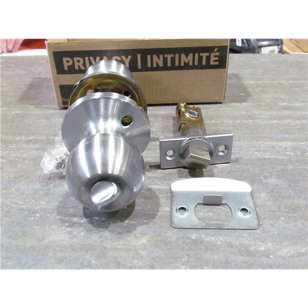 GALA  BALL KNOB PRIVACY BRUSHED CHROME