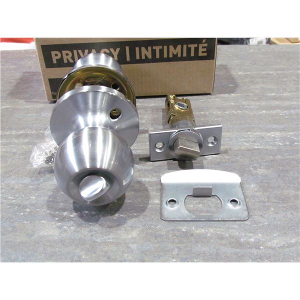 GALA  BALL KNOB PRIVACY BRUSHED CHROME