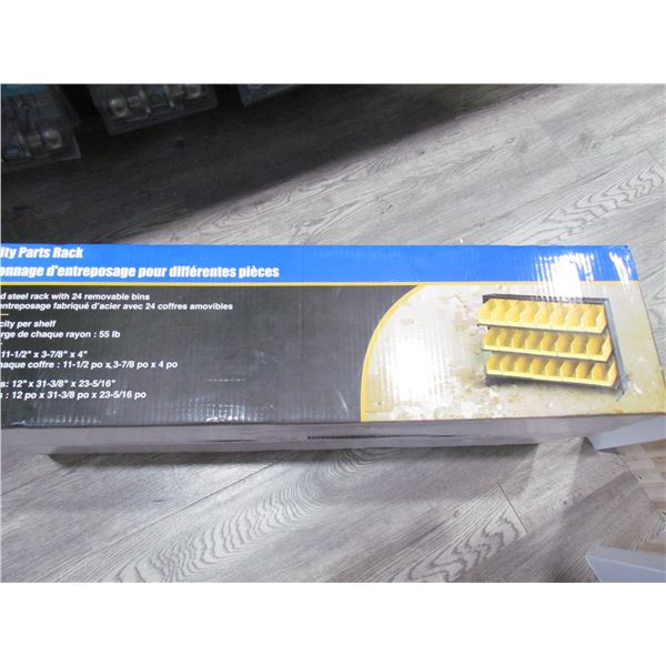 UTILITY PARTS BIN  24 BINS