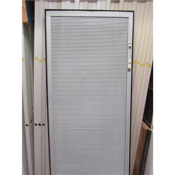 SEALED UNIT WITH INTERNAL MINI BLINDS,  33" X 73 15/16"