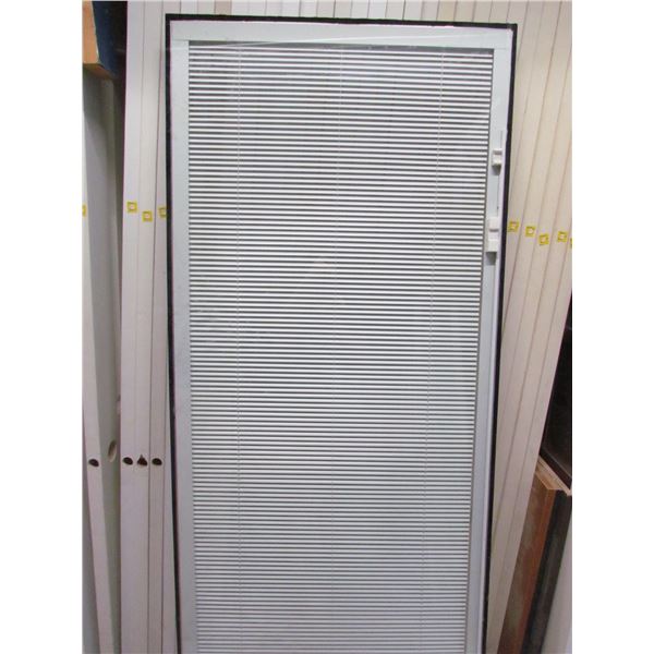 SEALED UNIT WITH INTERNAL MINI BLINDS,  33" X 73 15/16"