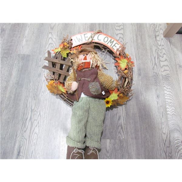 Scarecrow Welcome Wreath