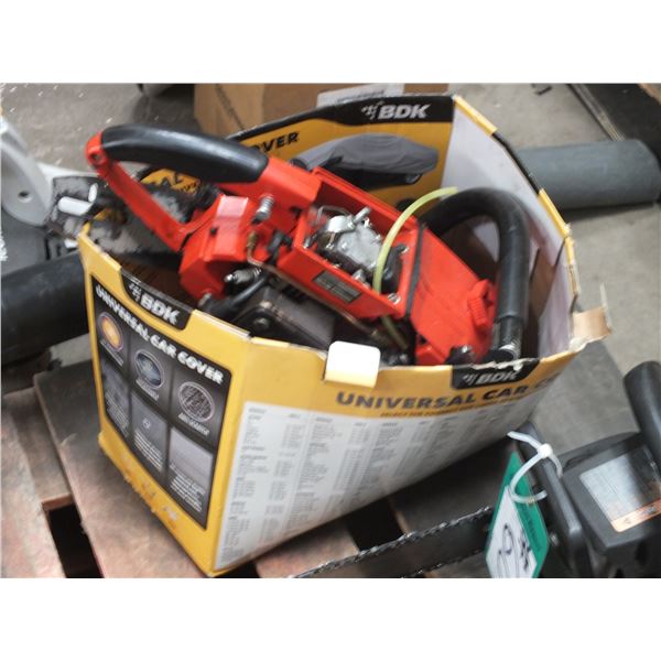 Box Of Chainsaw parts