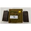 Image 2 : Lot of Two M1 Carbine Mags and Military Pouch