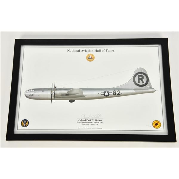 Signed 12x18 NAHF Bomber Plane Picture