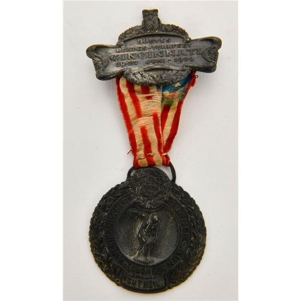Rare German Turnfest Award Medal