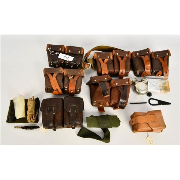 7 Leather Ammunition Pouches