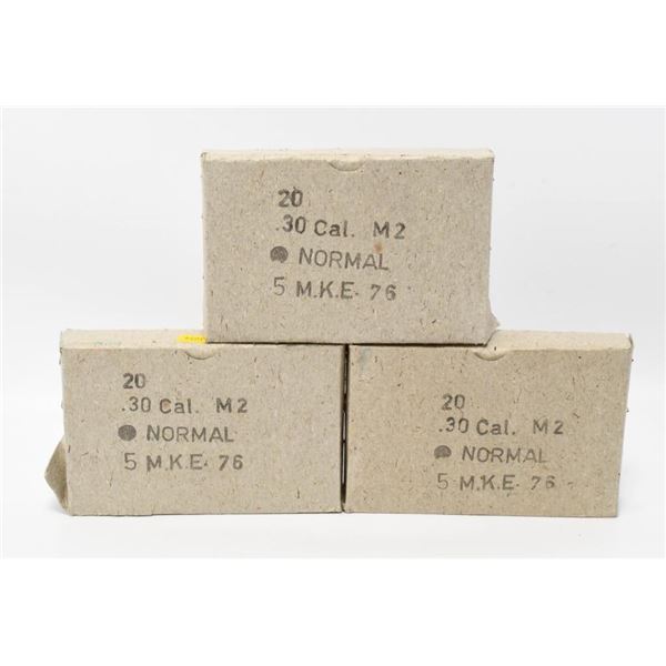 60 Rounds of .30-06 M2 SPRG Ammunition